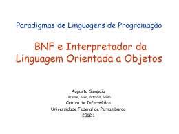 Linguagem Imperativa 1 - Centro de Informática da UFPE