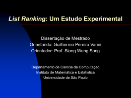 Os slides ref. apresentação dissertação Guilherme ( - IME-USP