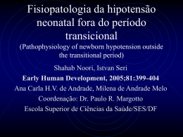 Hipotensão neonatal - Paulo Roberto Margotto