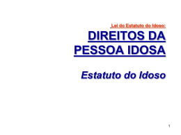 ESTATUTO DO IDOSO - Universidade Castelo Branco