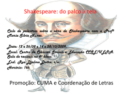 Shakespeare: do palco à tela