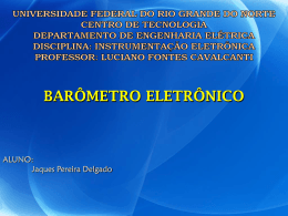 BARÔMETRO ELETRÔNICO ALUNO - DEE