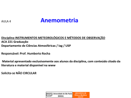 Aula_Anemometria_2015 - Departamento de Ciências
