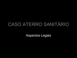 CASO ATERRO SANITÁRIO