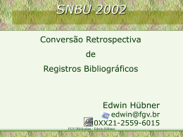SNBU 2002 - Bibliodata