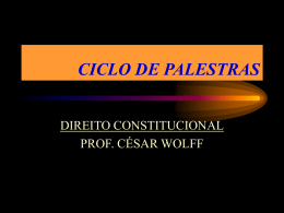 CICLO DE PALESTRAS - Capital Social Sul