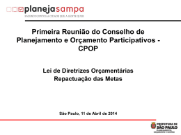 – Apresentação – 1ª Reunião do CPOP