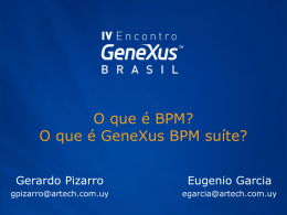 Qué es BPM? Qué es GeneXus BPM Suite?