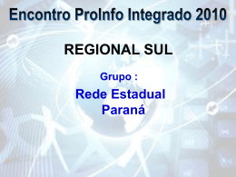 Encontro ProInfo Integrado 2010 - Paraná