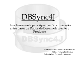 Testes Unitários na Ferramenta DBsync4J