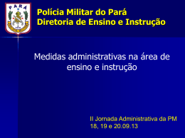 Jornada Administrativa - Proxy da Polícia Militar do Pará!