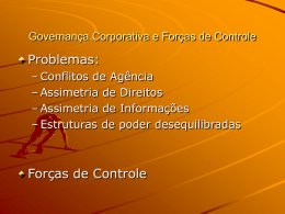 Governança Corporativa e Forças de Controle