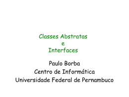 Classes Abstratas - Centro de Informática da UFPE