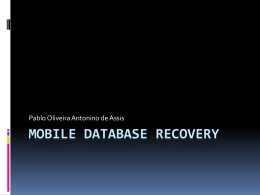 Mobile DataBase Recovery