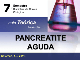 Pancreatite Aguda – Aula Teórica