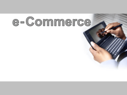 O que é E-Commerce?
