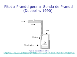Pitot x Prandtl gera a Sonda de Prandtl (Doebelin