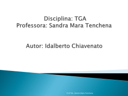 Professora: Sandra Mara Tenchena Disciplina: TGA Autor