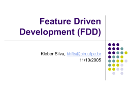Feature Driven Development (FDD)