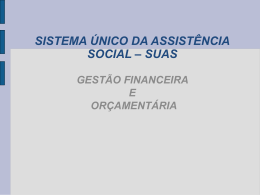 Sistema Único da Assistência Social SUAS - COGEMAS-PR