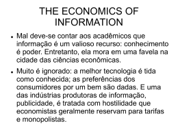 The Economics of Information (George Stigler) – Fernando Siqueira