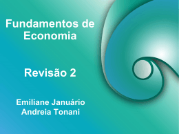 Fundamentos de Economia Emiliane Januário Andreia Tonani