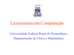 Licenciatura em Computação - Centro de Informática da UFPE