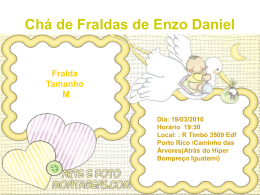 Chá de Fraldas de Enzo Daniel