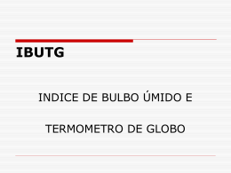 IBUTG – termômetro de globo