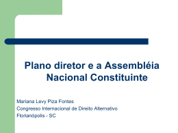 Mariana Levy (IBDU) – O plano diretor na Assembléia Nacional