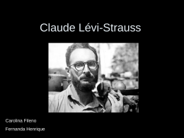 Apresentação de slides – Claude Lévi-Strauss