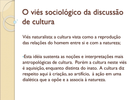 Aula do dia 27 de setembro - significado sociológico de cultura