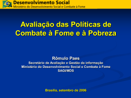 Rômulo Paes - comissão nacional sobre determinantes sociais da