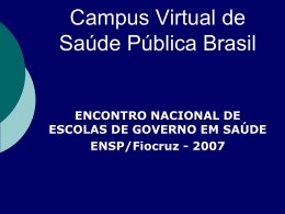 Campus Virtual de Saúde Pública (CVSP