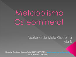 Metabolismo Osteomineral