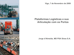Plataformas Logísticas e sua Articulação com os Portos