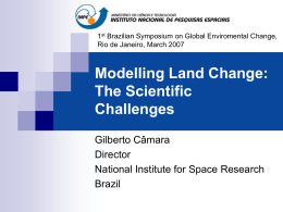 Modelling Land Change: The Scientific Challenges - DPI