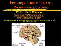 Hemorragia Intraventricular no Recém