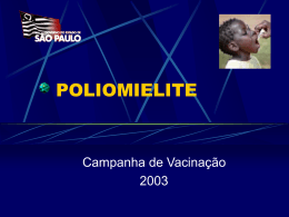 14/06/03 Aula sobre POLIO Campanha Nac. de Vacinação