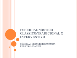 2_técnicas de investigação da personalidade_psicodiagnóstico