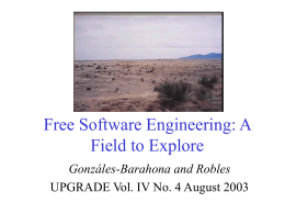 Free Software Engineering: A Field to Explore