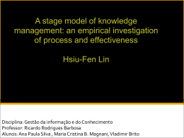 an empirical investigation of process and effectiveness Hsiu