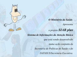SIAB plus - Observa Saúde.SP
