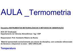 Aula_Temperatura_2015 - Departamento de Ciências