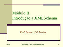 An XML Schema - PUC-Rio