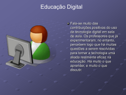 SLAIDE EDUCAÇÃO DIGITAL