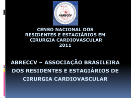III Censo Nacional de Residentes e Estagiários em Cirurgia