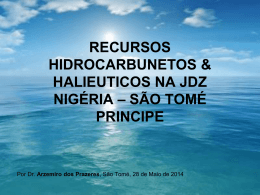 recursos hidrocarbunetos & halieuticos na jdz nigéria * são tomé
