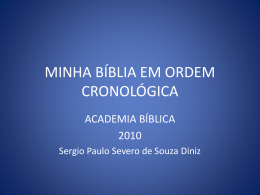 MINHA BÍBLIA EM ORDEM CRONOLÓGICA
