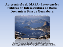 Bacia Drenante - Prefeitura do Rio de Janeiro